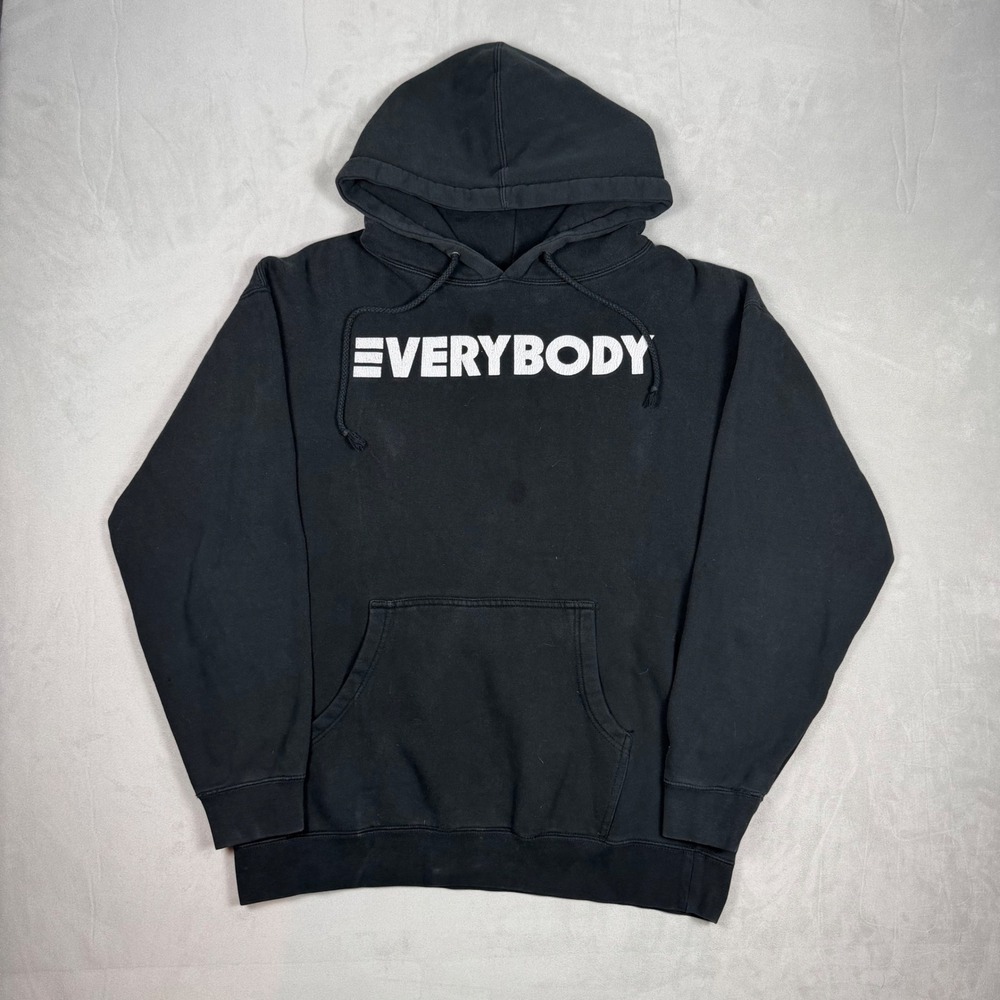 2010s Mens Logic Everybody Tour Graphic Streetwear Hoodie Black XL